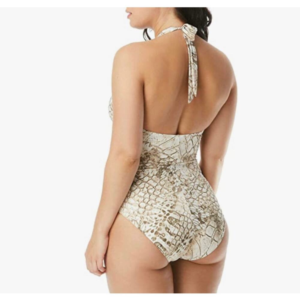 Coco Reef Contours Crocodile Twist Shaping One-Piece Swimsuit - Picture 2 of 7